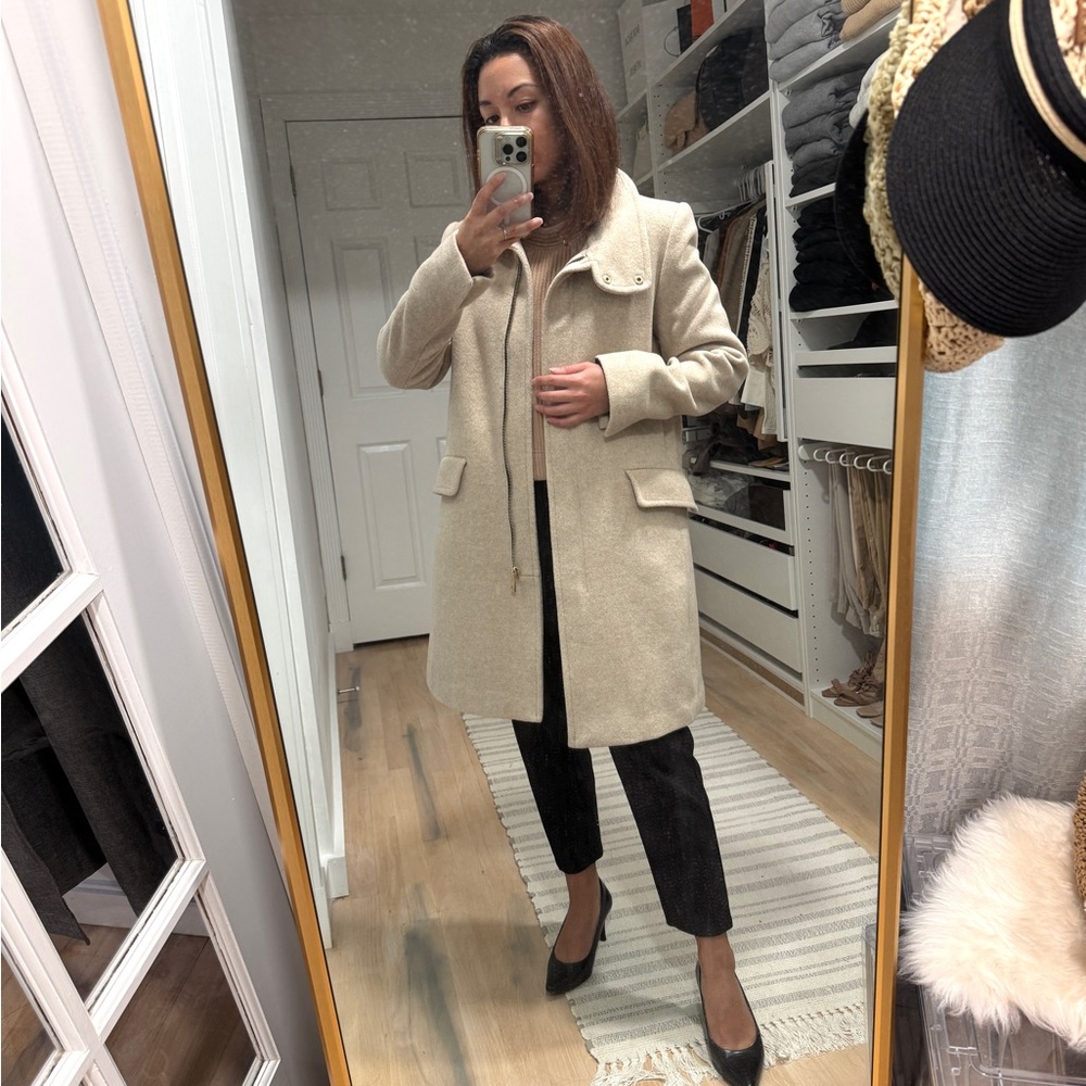Elegant Cream Trench Coat for Women